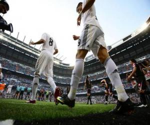 yapboz Cristiano Ronaldo ve Kaka pitch bırakarak